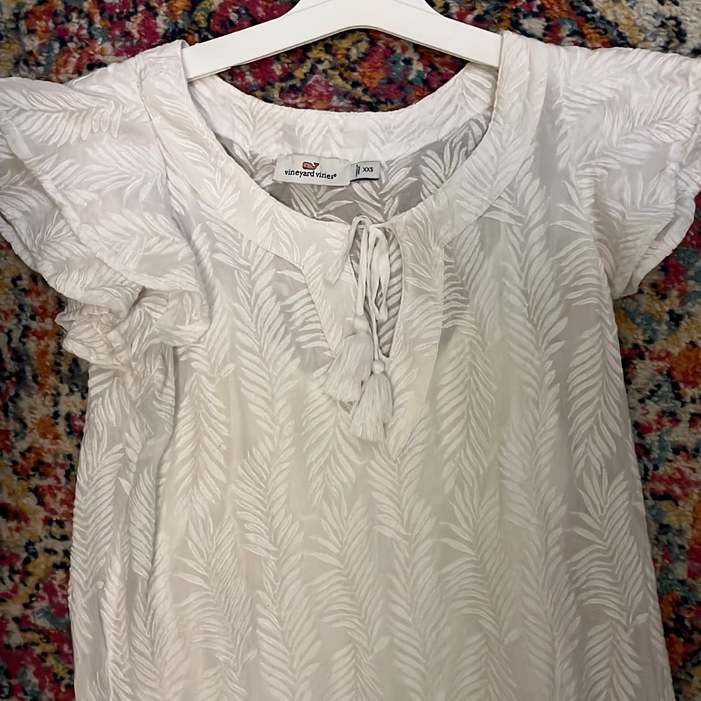 Vineyard Vines Lace Dress with Tassel